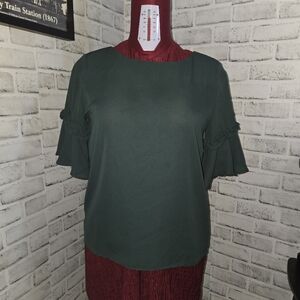 Emilio Pepe Italy Olive Green Top Size Medium